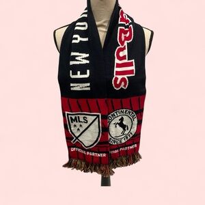 MLS New York Red Bulls Continental Tire fringe scarf